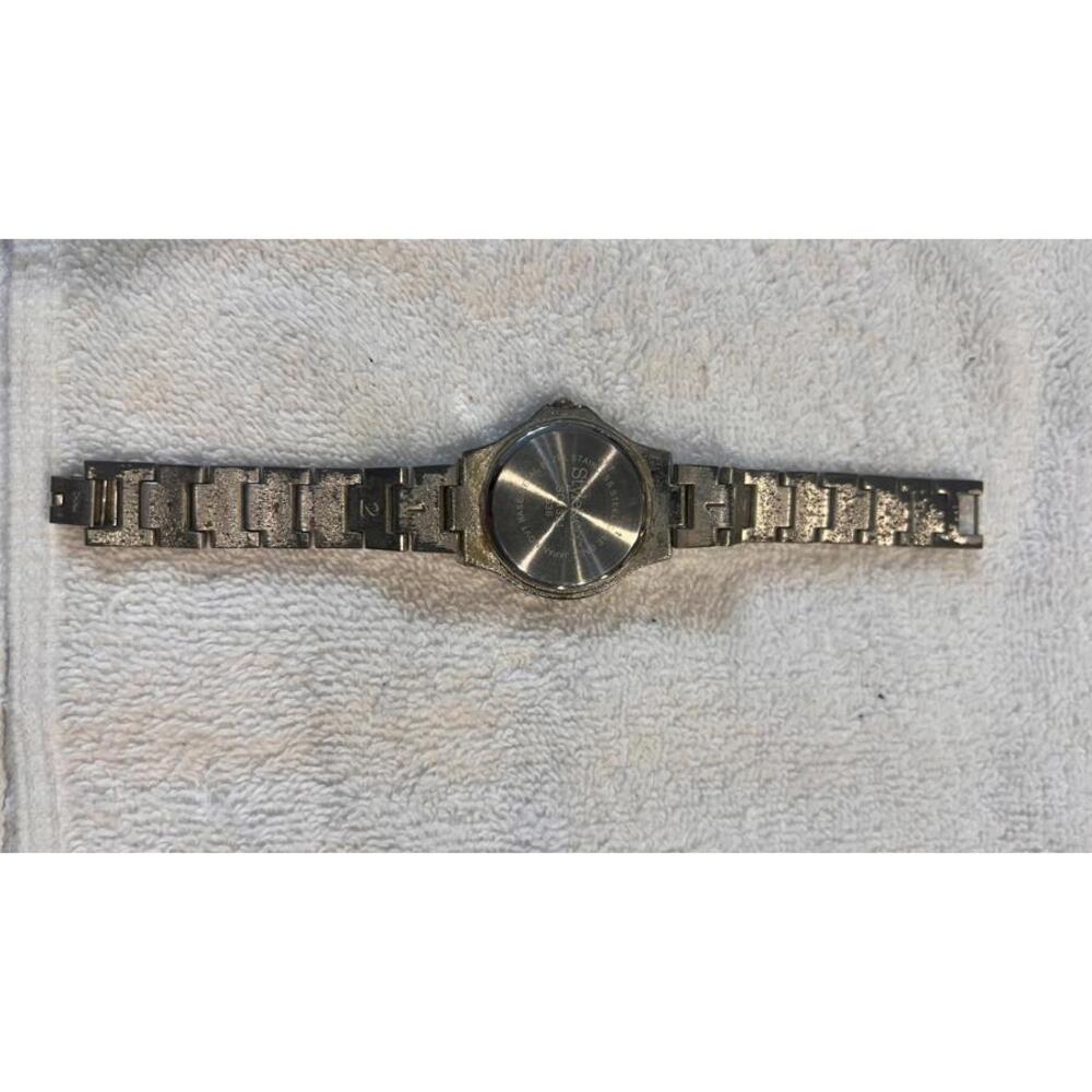 Style Co. Silver Tone Women's Watch with Metal Link Band